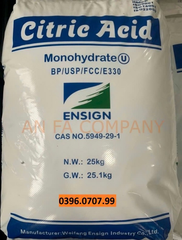 Citric Acid (E330) - Bột chanh, bột chua thực phẩm 