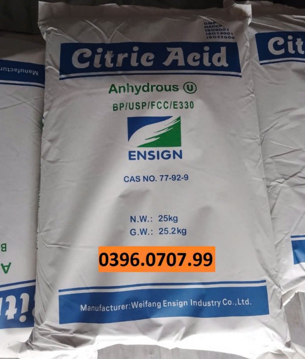 Citric Acid (E330) - Bột chanh, bột chua thực phẩm 