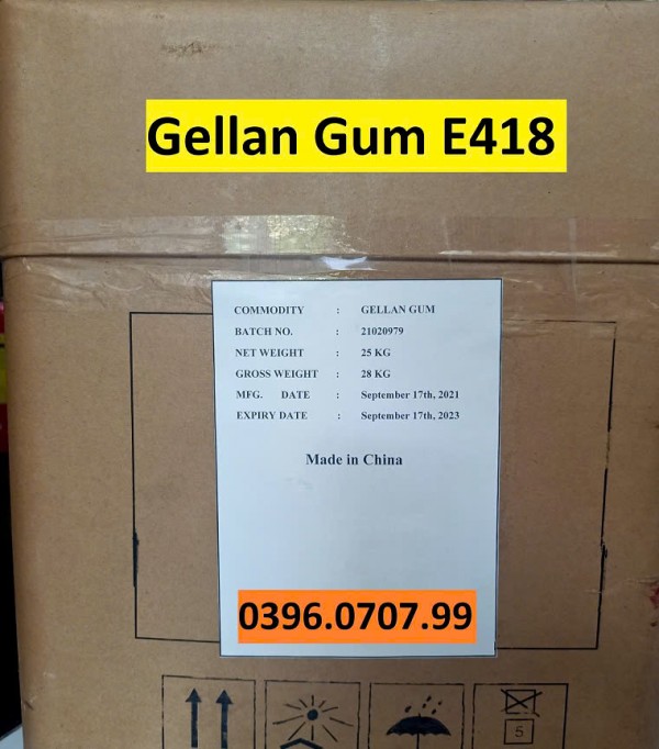 Gellan Gum E418 - Chất tạo gel, tạo treo thực phẩm