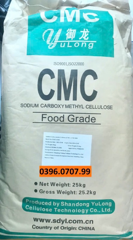 Chất tạo đặc Sodium Carboxymethyl Cellulose (CMC) - E466