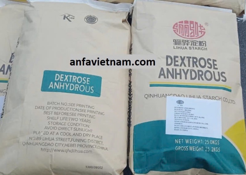 Dextrose Anhydrous - Dextrose khan - C6H12O6 - Phụ gia tạo ngọt