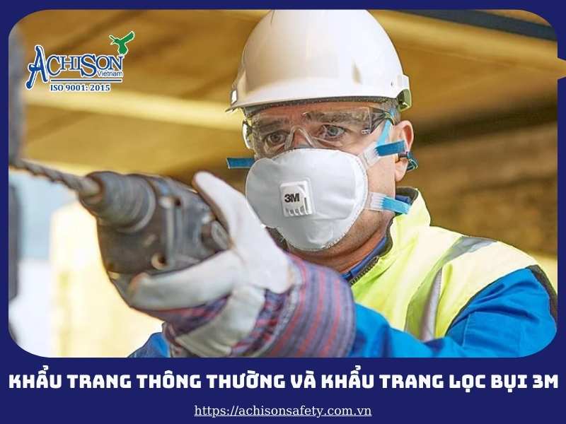 Sự khác biệt giữa khẩu trang thông thường và Khẩu trang lọc bụi 3M