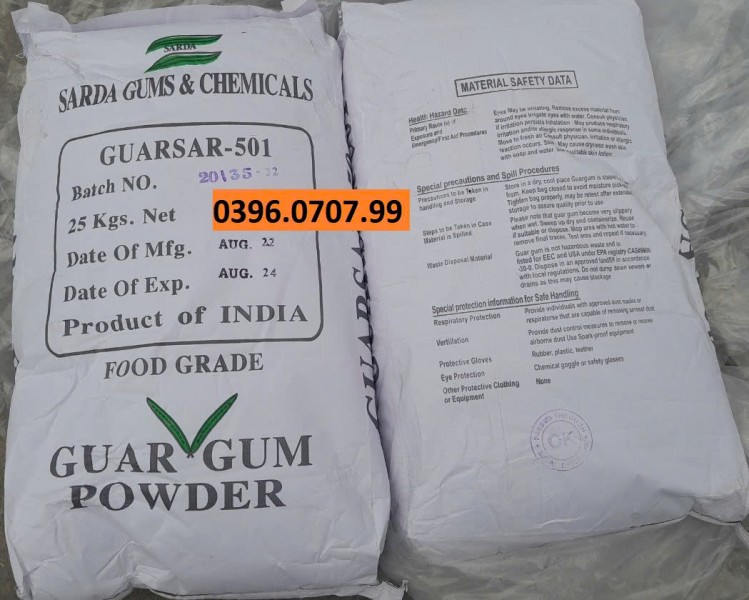 Guar Gum Ấn Độ - Phụ gia thực phẩm E412