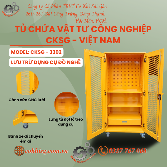 Tủ Chứa Dụng Cụ Vật Tư CKSG - 3301 