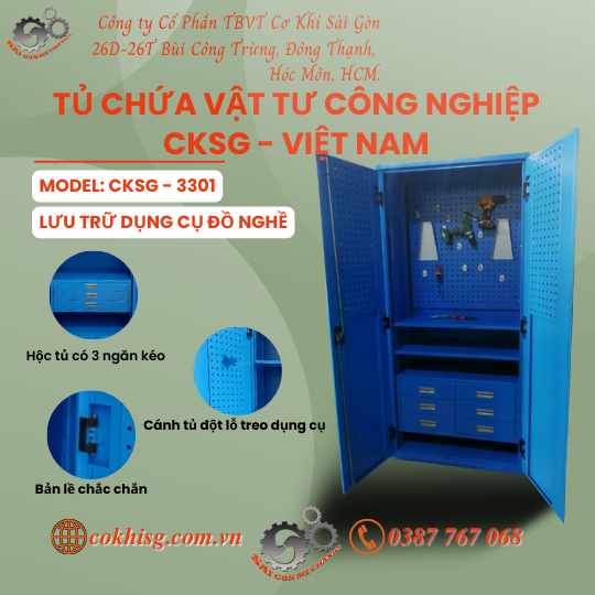 Tủ Chứa Dụng Cụ Vật Tư CKSG - 3301 