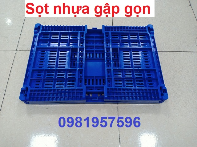 Thùng nhựa gập gọn, sóng nhửa hở, sọt nhựa gập