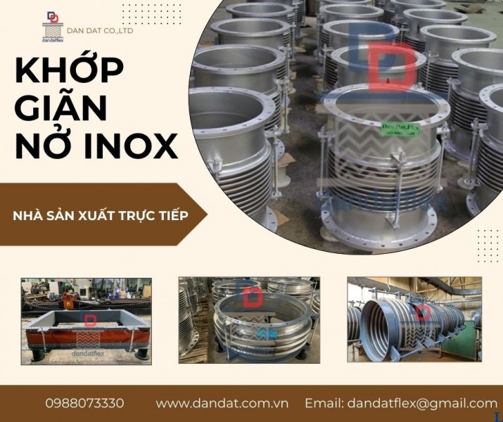 Khớp giãn nở inox, Khớp co giãn nhiệt, Ống bù trừ giãn nở, Mối nối mềm