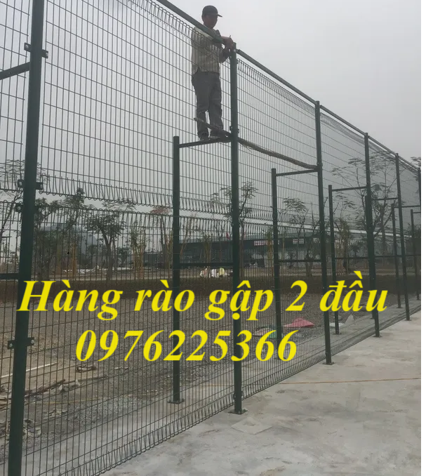 Sản xuất hàng rào lưới gập tam giác hai đầu D4, D5, D6, D8 