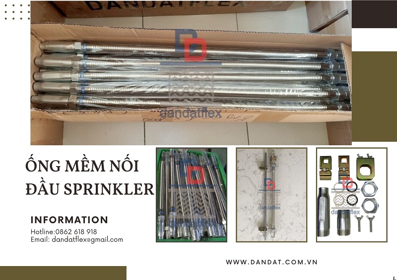 Ống mềm nối đầu phun chữa cháy, ống mềm sprinkler, ống nối mềm cứu hỏa