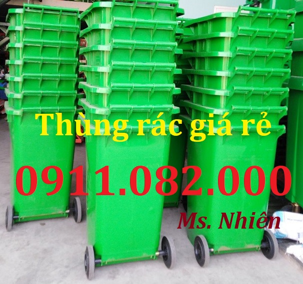  Thùng rác chất lượng giá tốt- thùng rác 120l 240l 660l giá rẻ tại cần thơ- lh 0911082000