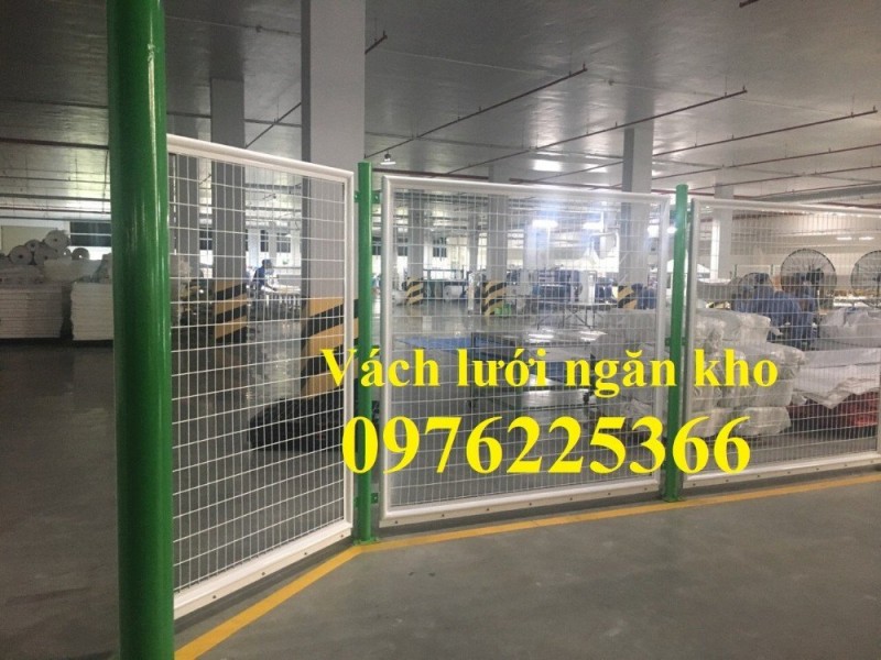 Sản xuất vách lưới ngăn kho, vách lưới ngăn nhà xưởng, hàng rào lưới thép  