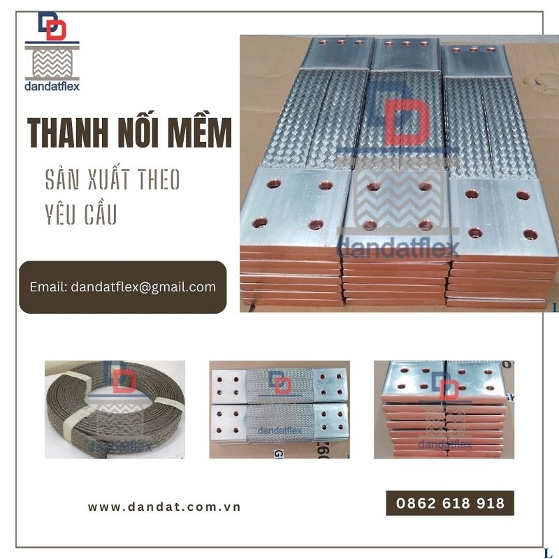 Cung cấp dây đồng bện mạ thiếc thang máng cáp, dây tiếp địa mềm 16mm2