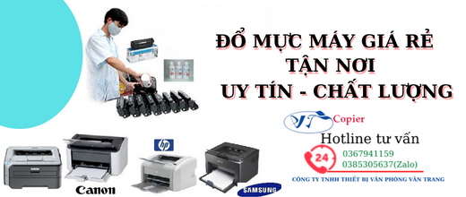 Đổ mực giá rẻ tại Quận Tân Phú