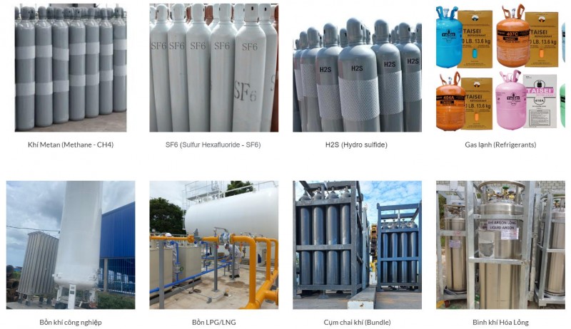 Oxy, Nitơ, CO2, Argon, Acetylen, Heli, Ethylene, Hydro, Nitơ thực phẩm - Công ty TNHH Favigas