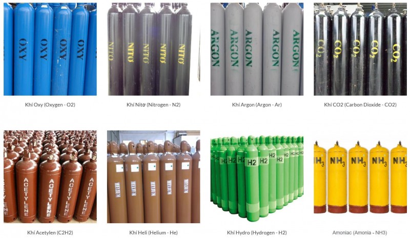 Oxy, Nitơ, CO2, Argon, Acetylen, Heli, Ethylene, Hydro, Nitơ thực phẩm - Công ty TNHH Favigas