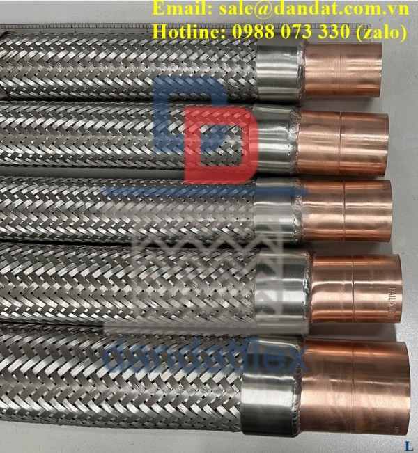 Ống mềm inox nối ren, Khớp nối mềm inox dùng trong công nghiệp 