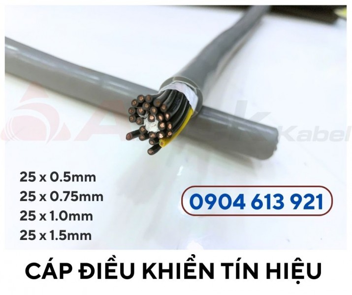 Cáp điều khiển 25 lõi, cáp tín hiệu 25x0.5mm Altek Kabel