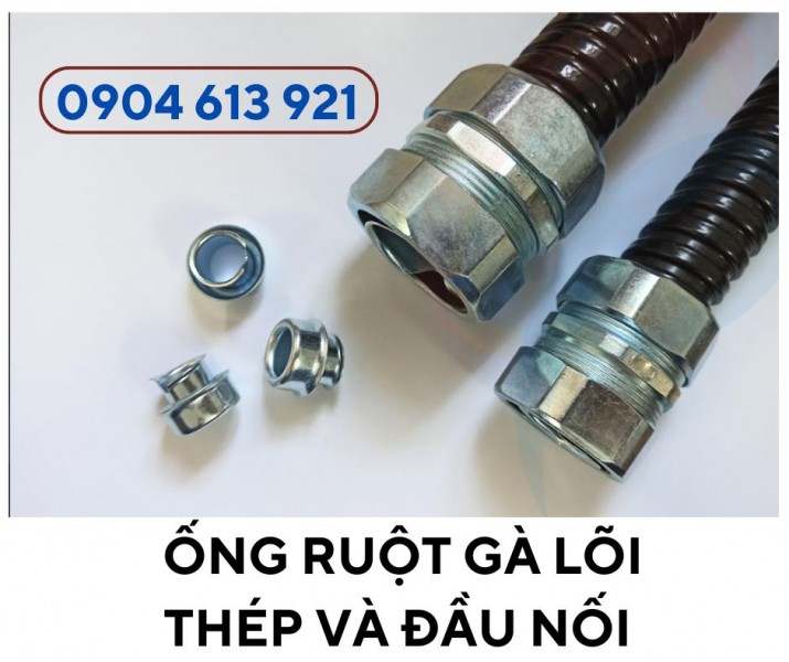 Ống ruột gà lõi thép/ ống kẽm đàn hồi luôn dây điện 