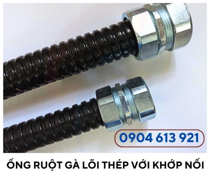 Ống ruột gà lõi thép/ ống kẽm đàn hồi luôn dây điện 