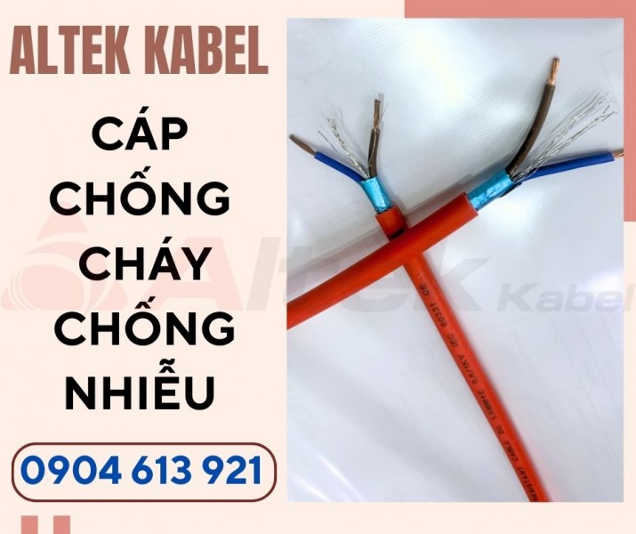 Dây tín hiệu báo cháy chống cháy chống nhiễu SCC 2x1.5 Altek Kabel