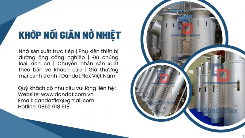 Khớp giãn nở cho đường hơi, Khớp co giãn nhiệt inox