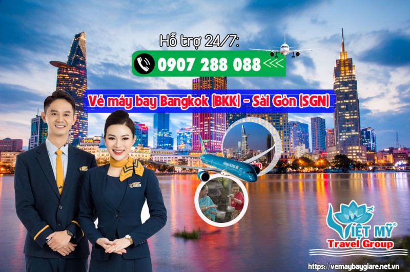 Bạn đang tìm kiếm vé máy bay từ Bangkok (BKK) đến Sài Gòn (SGN) 