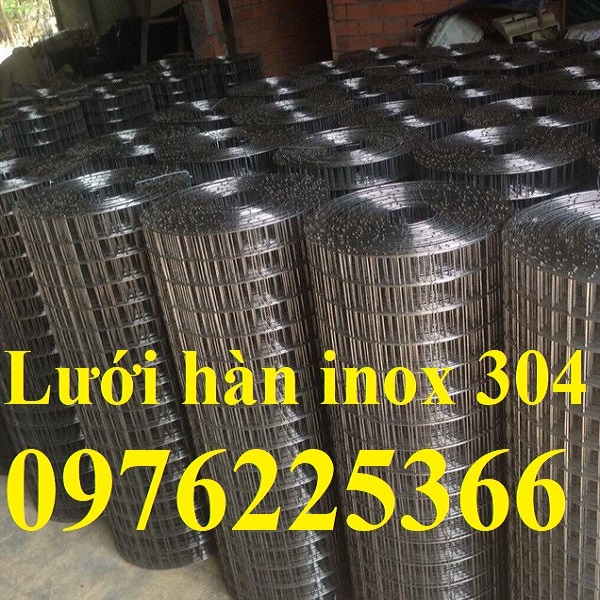 Lưới inox 304 hàn ô vuông 50x50