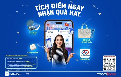 Rinh ngàn quà tặng trong chương trình tích điểm của My MobiFone