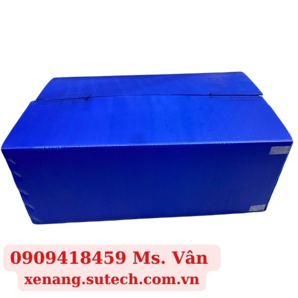 Thùng nhựa pp đáy xếp tự động 500x500x460(mm)