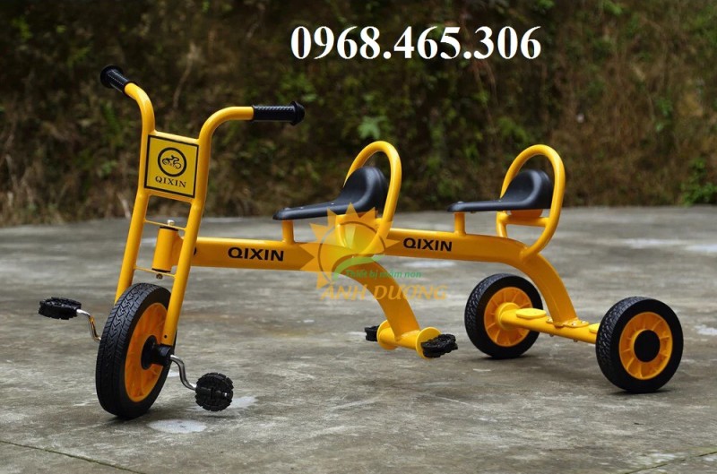 Xe đạp trẻ em 3 bánh 2 chỗ ngồi hàng nhập khẩu