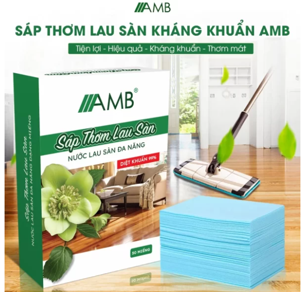 Sáp thơm lau sàn AMB Công nghệ Enzyme diệt khuẩn