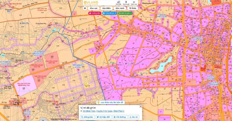 BĐS KCN siêu lợi nhuận (80x46=3680m2) Góc 2 mặt tiền liền kề kcn Minh Tâm chỉ 4.0 tỷ