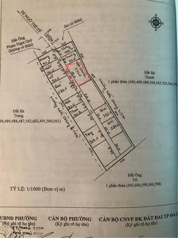 HOT HOT - CẦN BÁN  3 LÔ ĐẤT ĐẸP tại Ngô Thì Sỹ , Phường 4, Thành phố Đà Lạt, Lâm Đồng