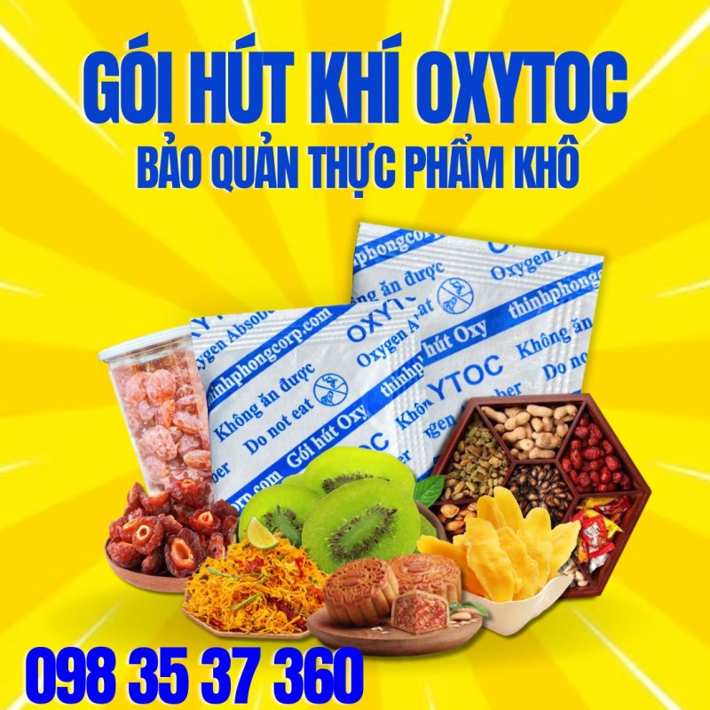 Bảo quản bánh mứt dùng gói hút Oxy 