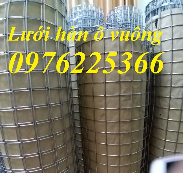 Lưới hàn mạ kẽm ô 50x50 dày 2ly, 3ly, 4ly, 5ly 