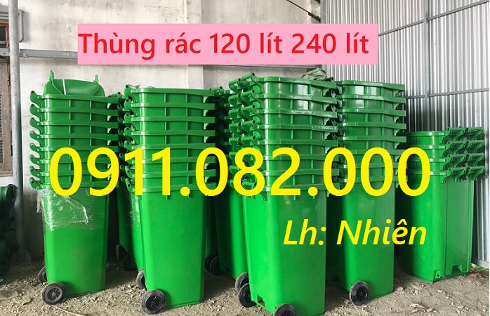  Cung cấp Thùng ủ rác, thùng đựng rác giá rẻ, thùng rác 120l 240l dầy chất lượng- lh 0911082000