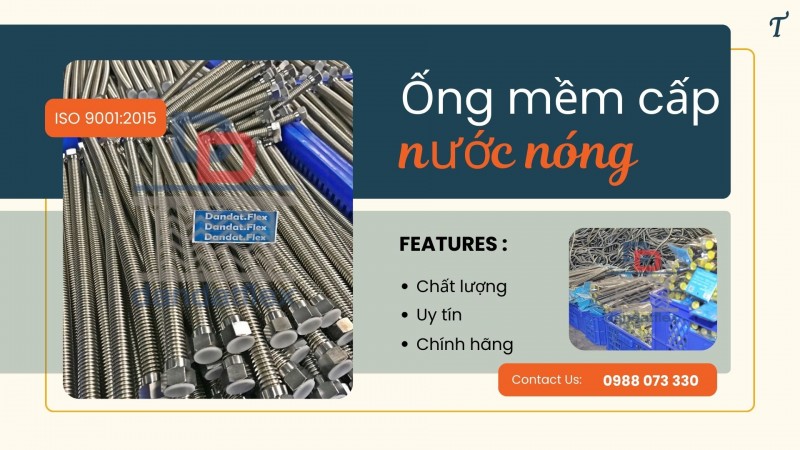 Dây dẫn nước mềm inox, ống mềm cho máy nóng lạnh, dây inox cấp nước ren trong