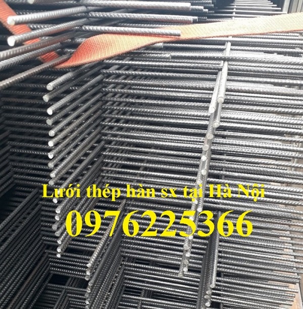 Lưới thép hàn phi 6 ô 100x100, 150x150, 200x200 hàn đen