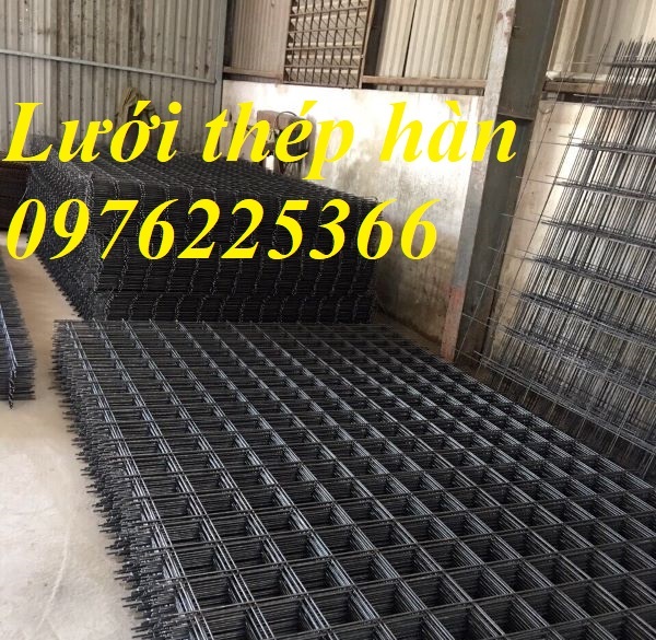 Lưới thép hàn phi 6 ô 100x100, 150x150, 200x200 hàn đen