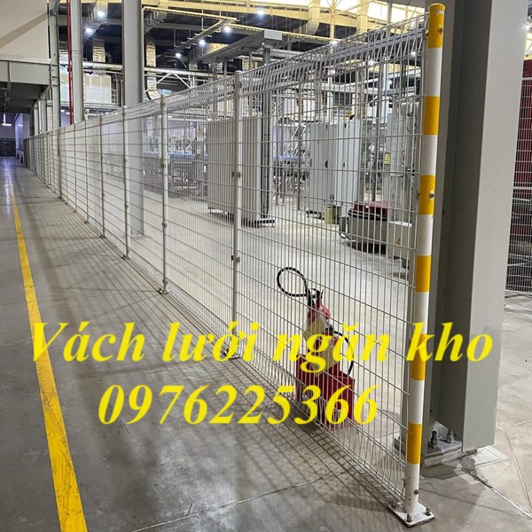 Vách lưới ngăn kho, ngăn xưởng cho nhà máy 