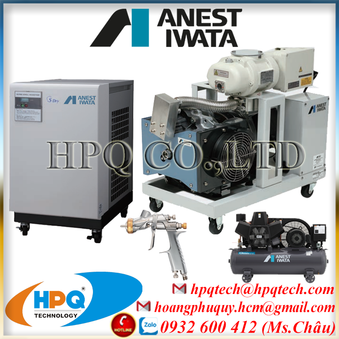 Máy nén trục vít anest-iwata chính hãng - 0932 600412 