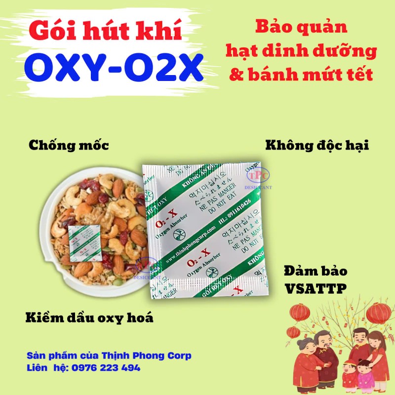 Gói Hút Oxy Chống Mốc Cho Thực Phẩm 