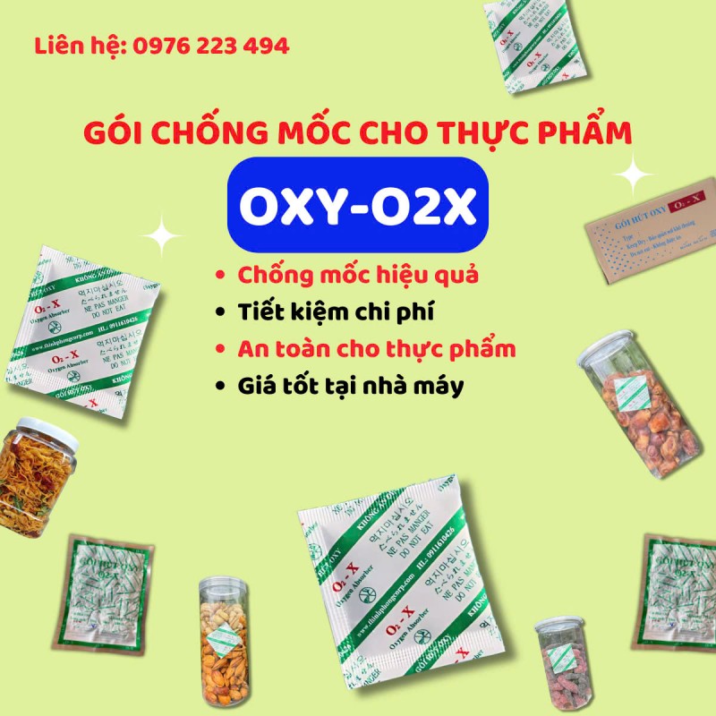 Gói Hút Oxy Chống Mốc Cho Thực Phẩm 