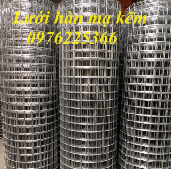 Lưới hàn mạ kẽm nhúng nóng sợi 1.5ly ô 25x25