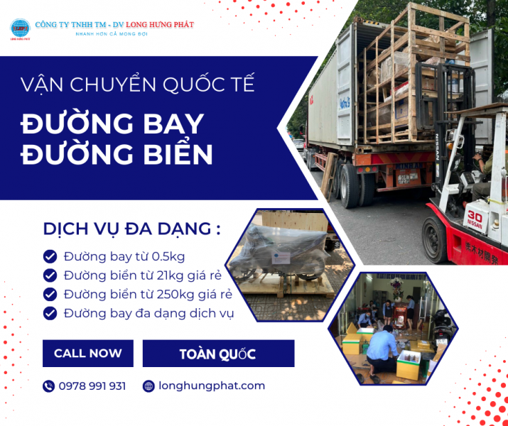 Vận chuyển đường biển đi Mỹ giá rẻ từ 21 kí tại Long Hưng Phát Express