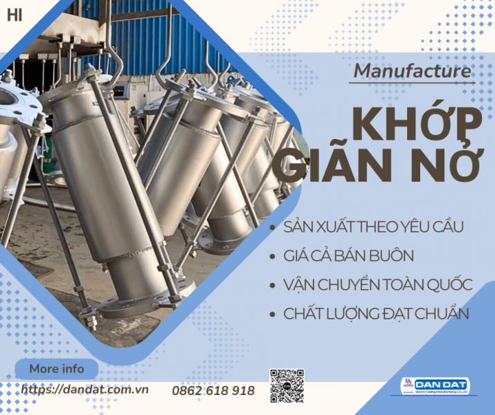 Khớp nối giãn nở nhiệt inox| Khớp nối mềm inox công nghiệp, Khớp nối mềm inox