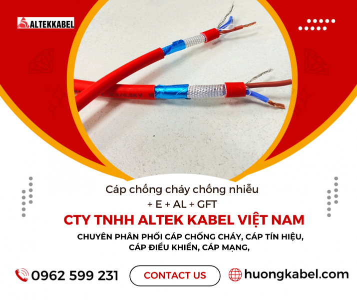 Tổng kho phân phối Cáp Chống Cháy chống nhiễu +E+AL+GFT