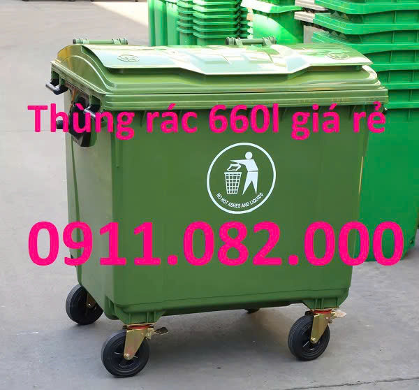 Bán thùng đựng rác 240 lít giá rẻ tại cần thơ, thùng rác giả gỗ ngoài trời- lh 0911.082.000