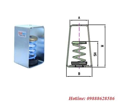 Lò Xo Treo Thẳng Đứng