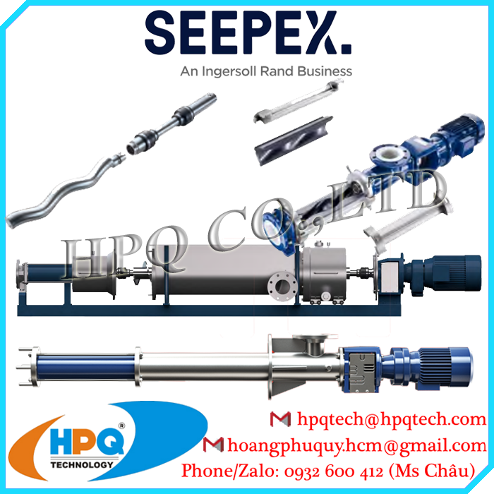 MÁY BƠM PHỄU MỞ SEEPEX  chính hãng tại HPQ TECH - 0932 600412